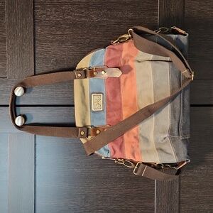 Canvas striped Tote